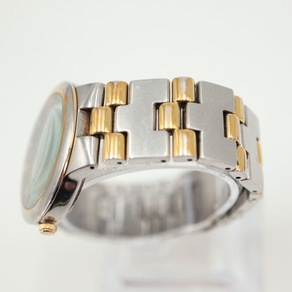 Vintage Fossil Arkitekt Watch Faded Two Tone 35mm Gray Date Dial w New Battery - Picture 12 of 16